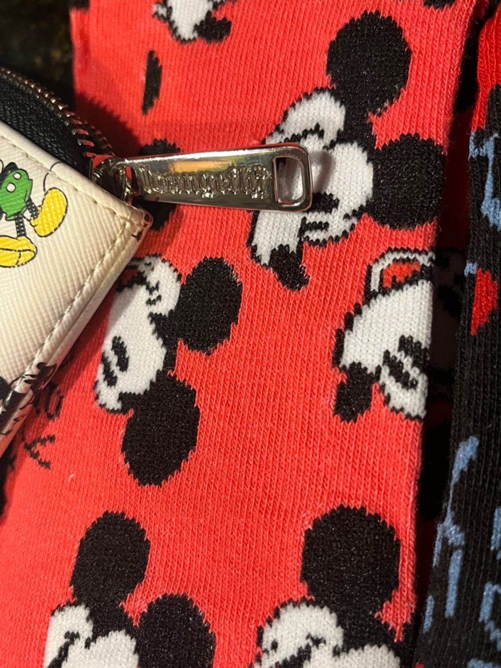 NWOT Disney parks Mickey Mouse Loungefly wallet w/ NWT socks - Picture 7 of 7